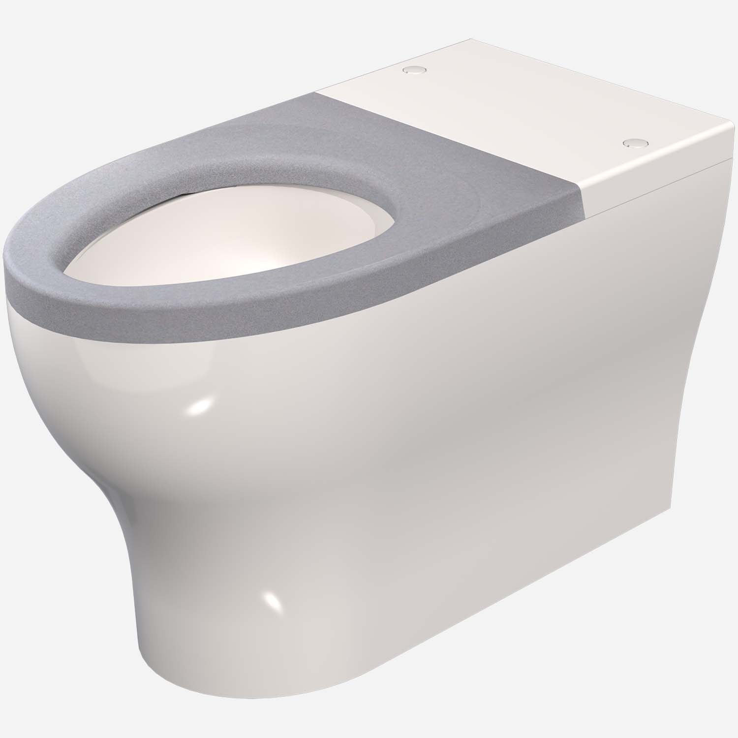 Whitehall BestCare® Ligature-Resistant Solid Surface ADA Toilet - Wall Supply
