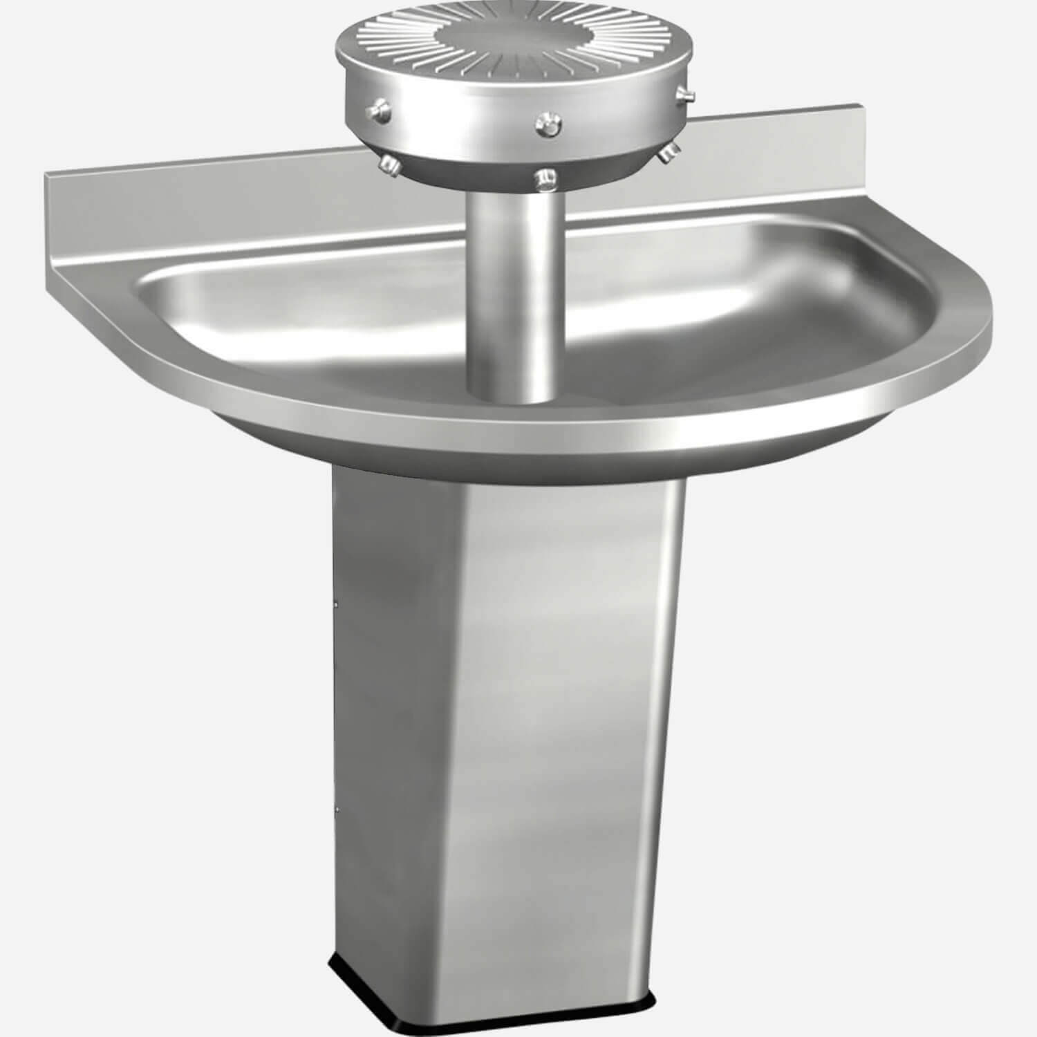 Three Station, ADA, Semi-Circular Wash Fountain