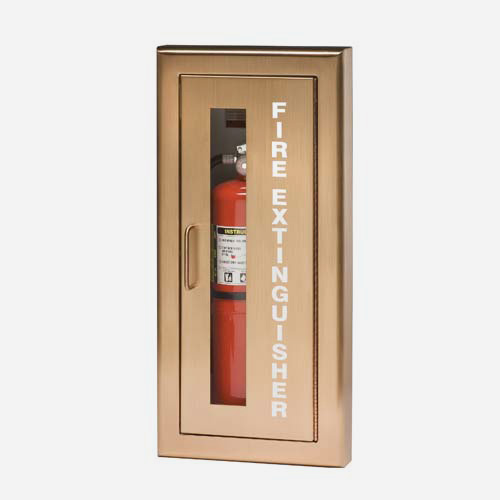 Brass/Bronze Door Cabinets for up to 20 Lbs ABC Fire Extinguisher