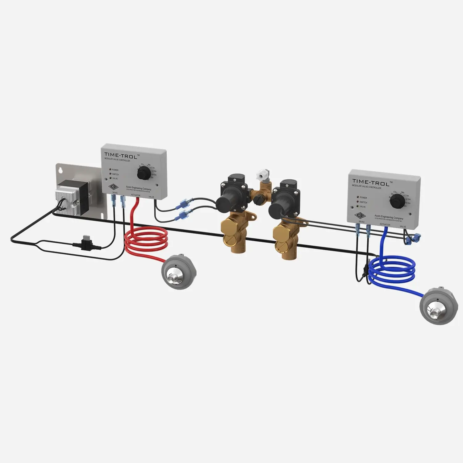 Hot and Cold Time-Trol®  Retrofit Valve Kit - Externally Powered