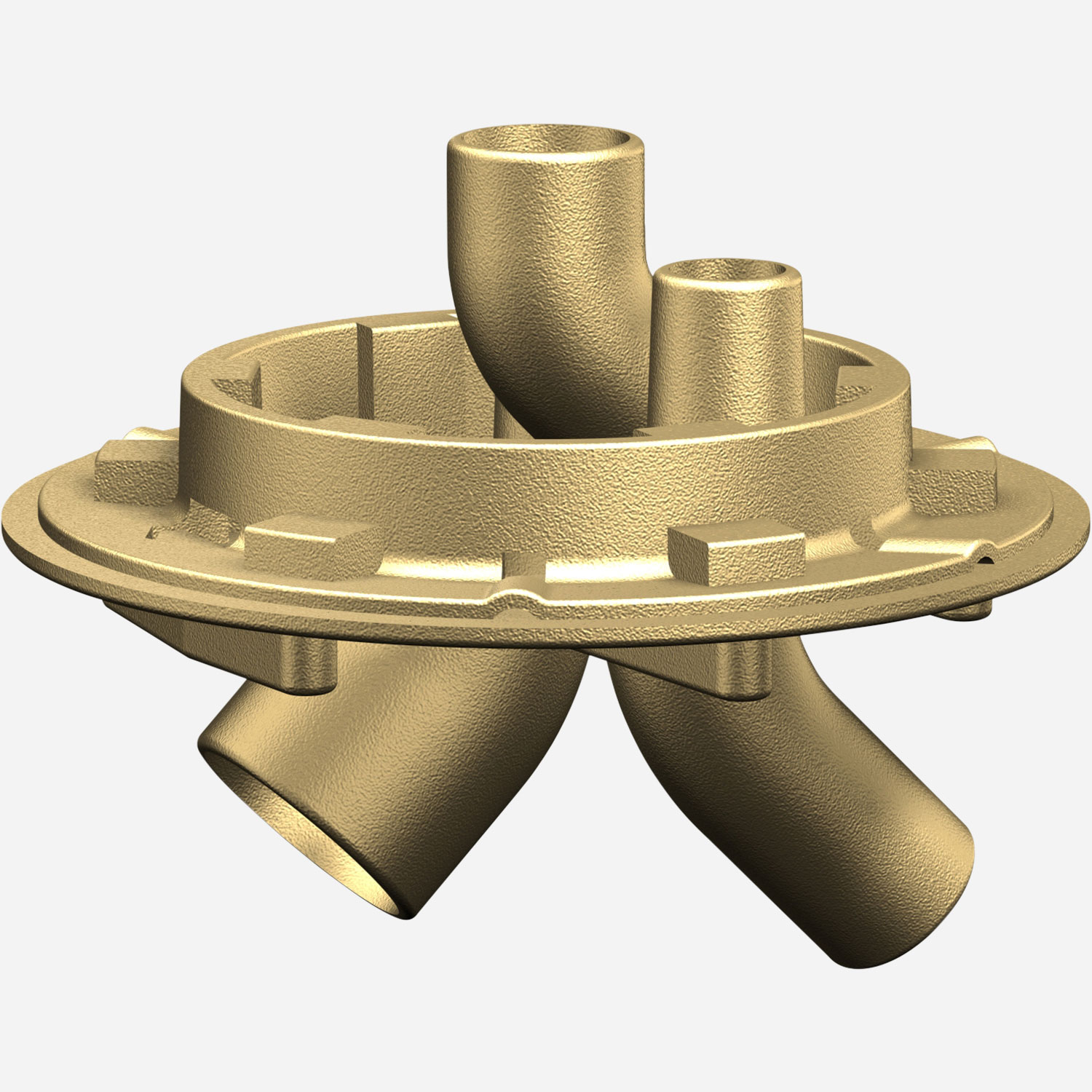 Option: Shower Drain Base Top Supply for Center Vent