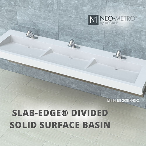 Divide and Conquer with the Slab-Edge® Divide Solid Surface Basin