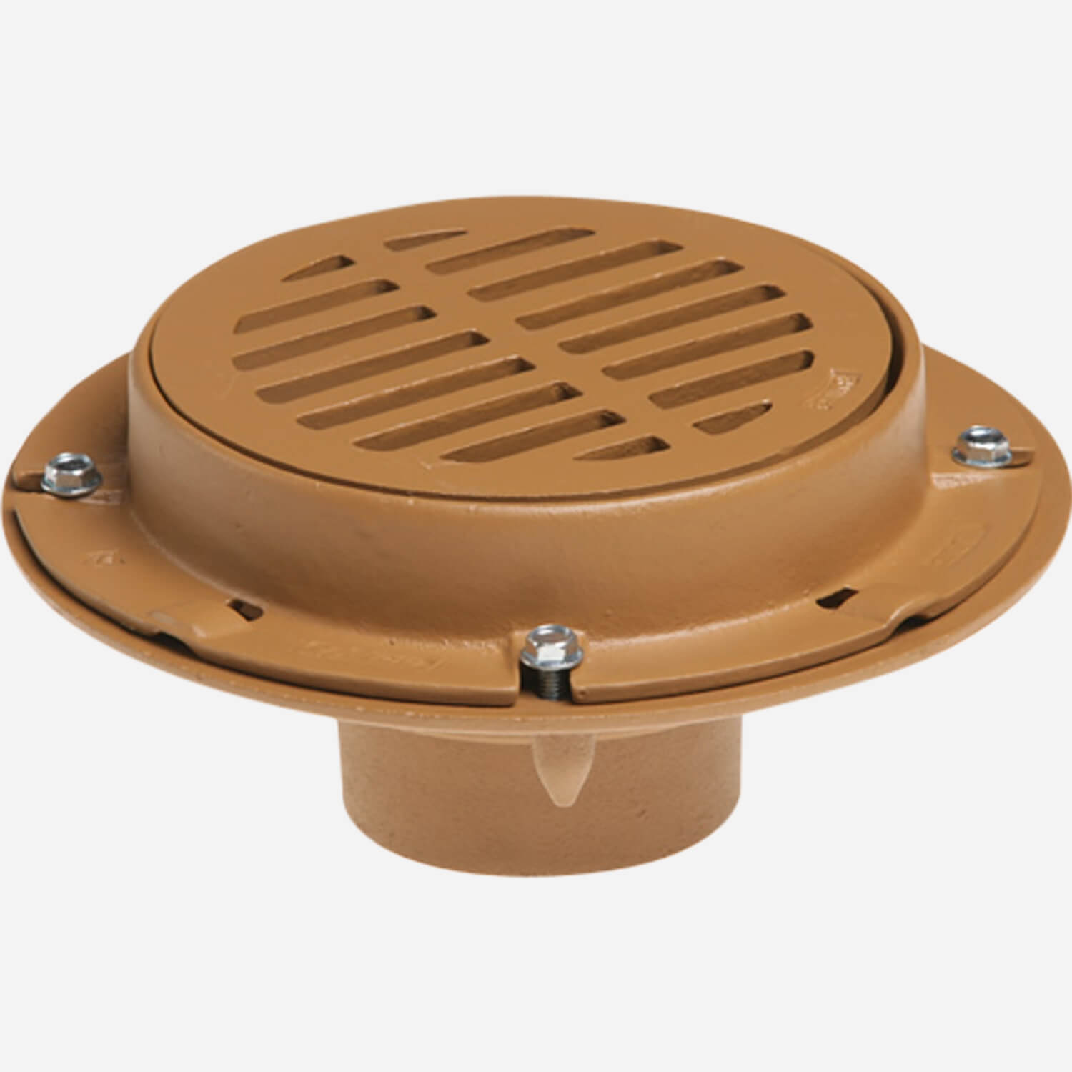 Medium Duty Floor Drains with 8-1/2" Round Tops