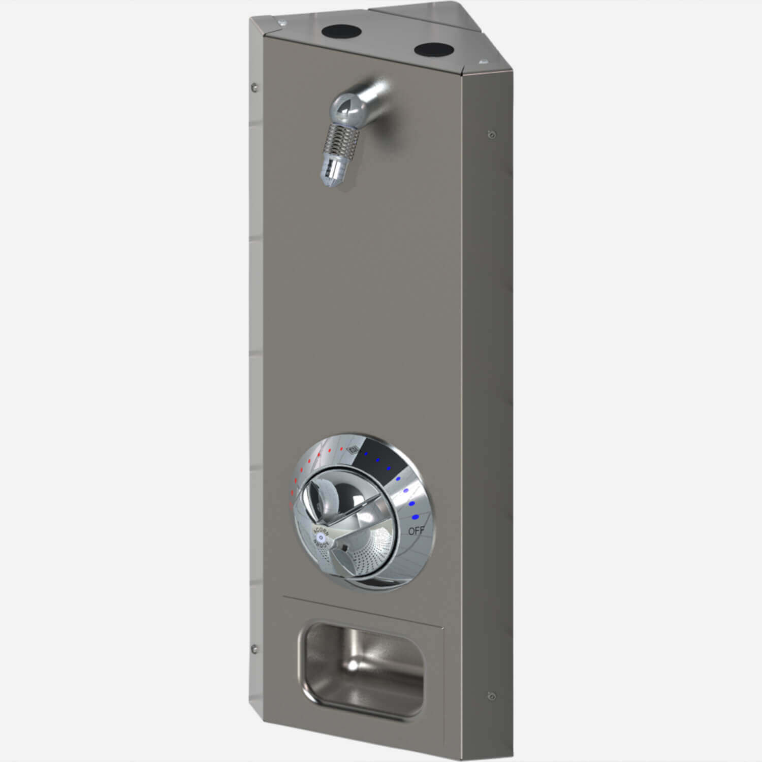 Corner Mount Stainless Steel Apex Shower