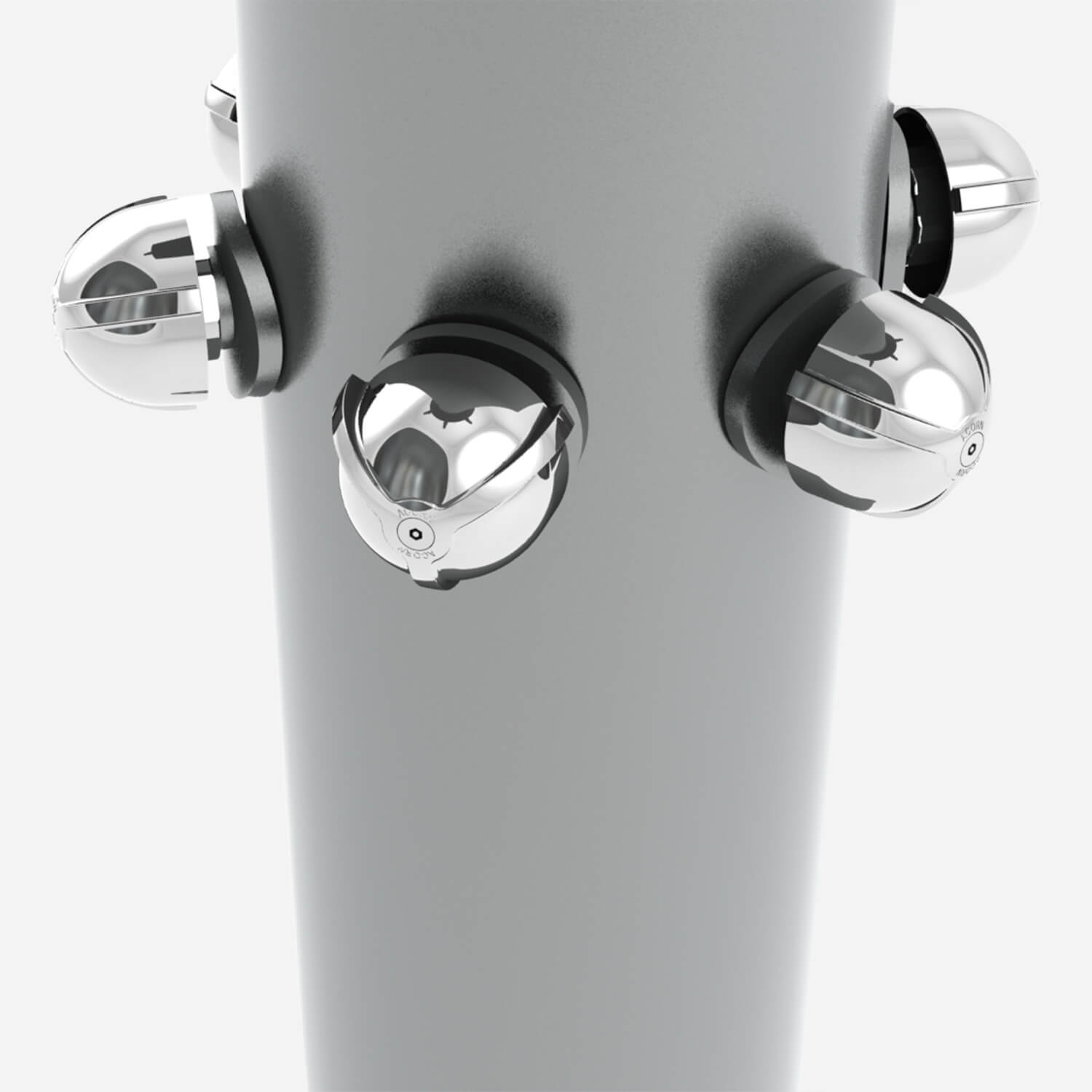 Option: Less Circular Soap Dish on Column Shower