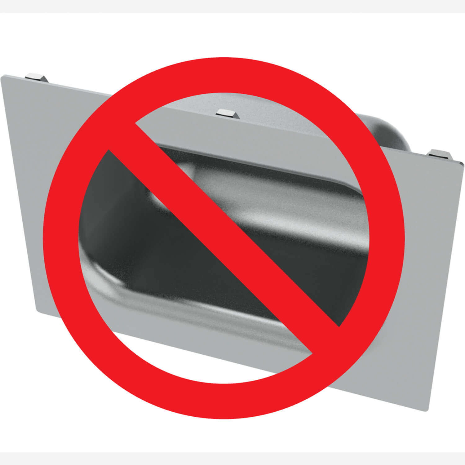 Option: Less Recessed Soap Dish