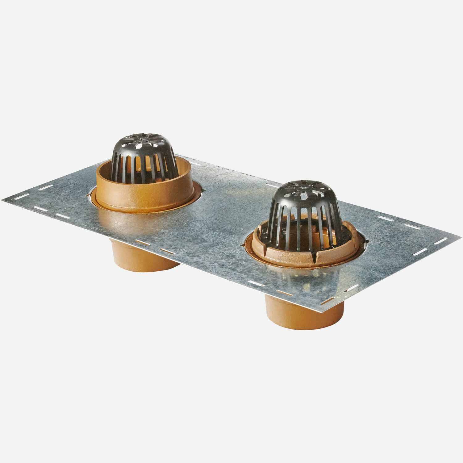 Roof and Overflow Drain with Deck-Top Mounting Plate