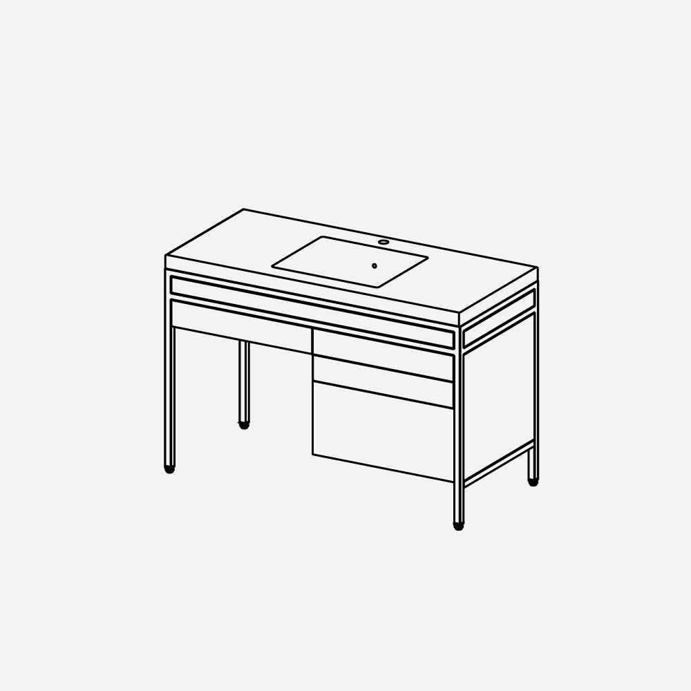 Option: 11-1/2" Standard Depth Console Drawer