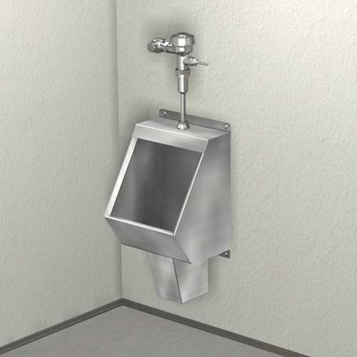 Washout Urinal, Front Mount