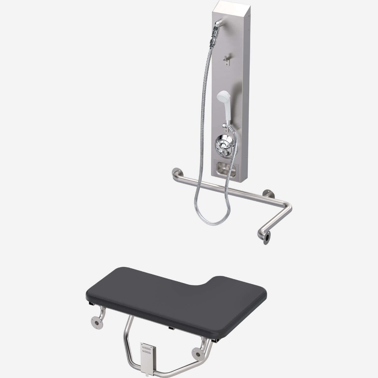 ADA Surface Mount Stainless Steel Handheld Apex Shower