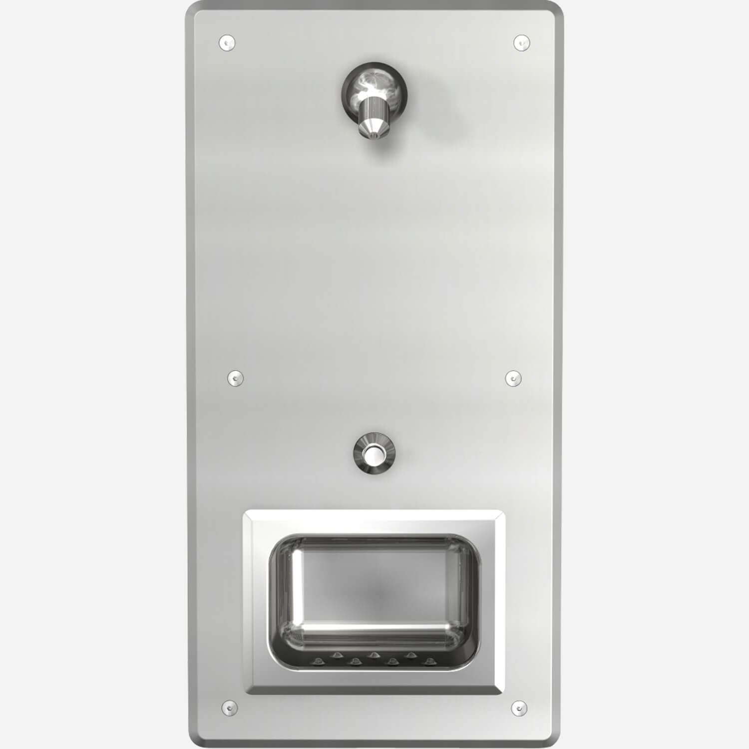Front Access Single-Flush Panel Stainless Steel Security Shower