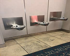 Orlando International Airport needed to replace their drinking fountains