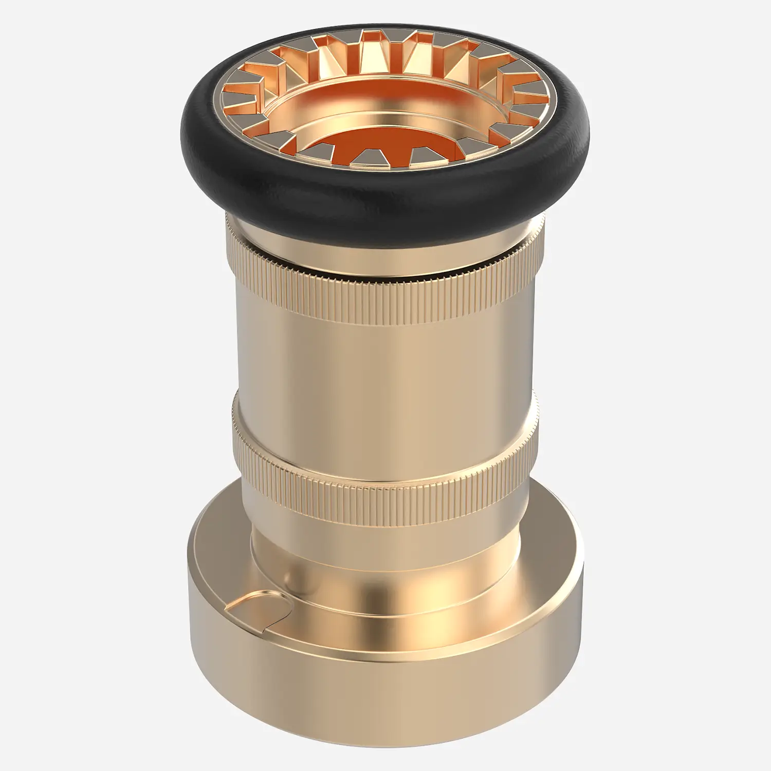 Adjustable Brass Fog Nozzle with Bumper