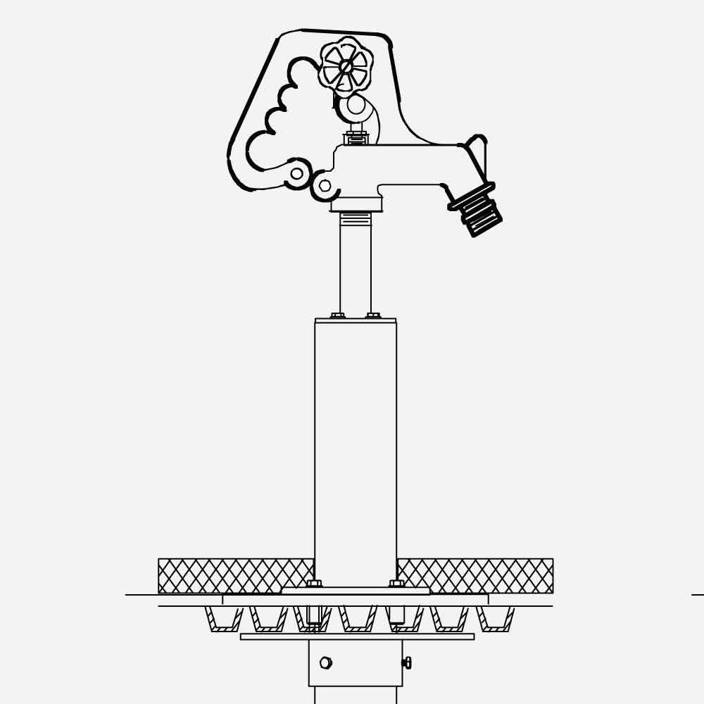 Non-Freeze Roof Hydrant