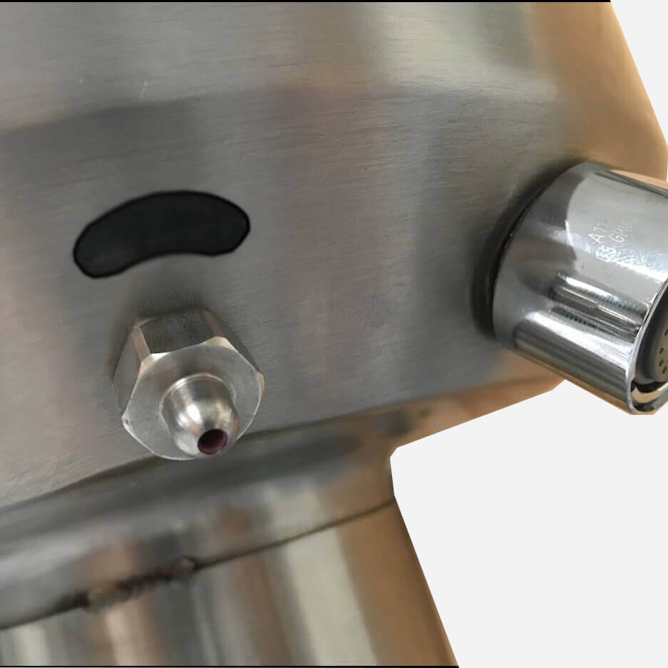 Option: Sensor-Activated Liquid Soap Dispenser on Washfountain Sprayhead