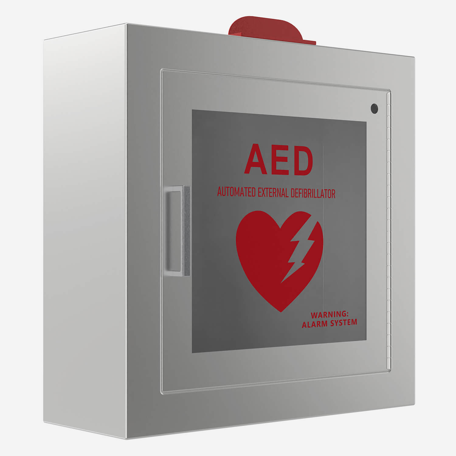 Surface Mount Stainless Steel 17" x 17" AED Cabinet