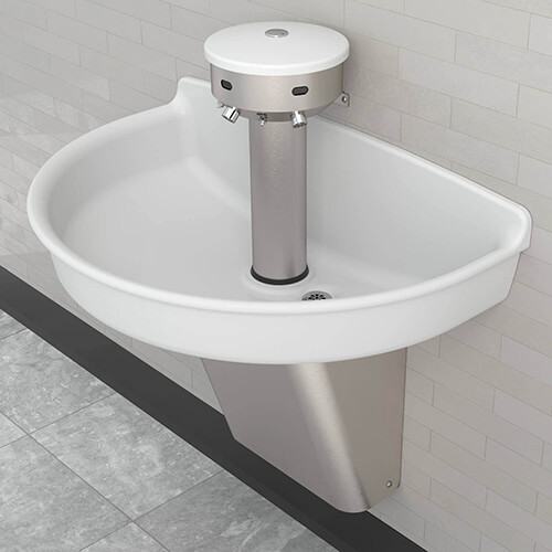 Introducing the new Deep Bowl Solid Surface Semi-Circular Wash Fountain