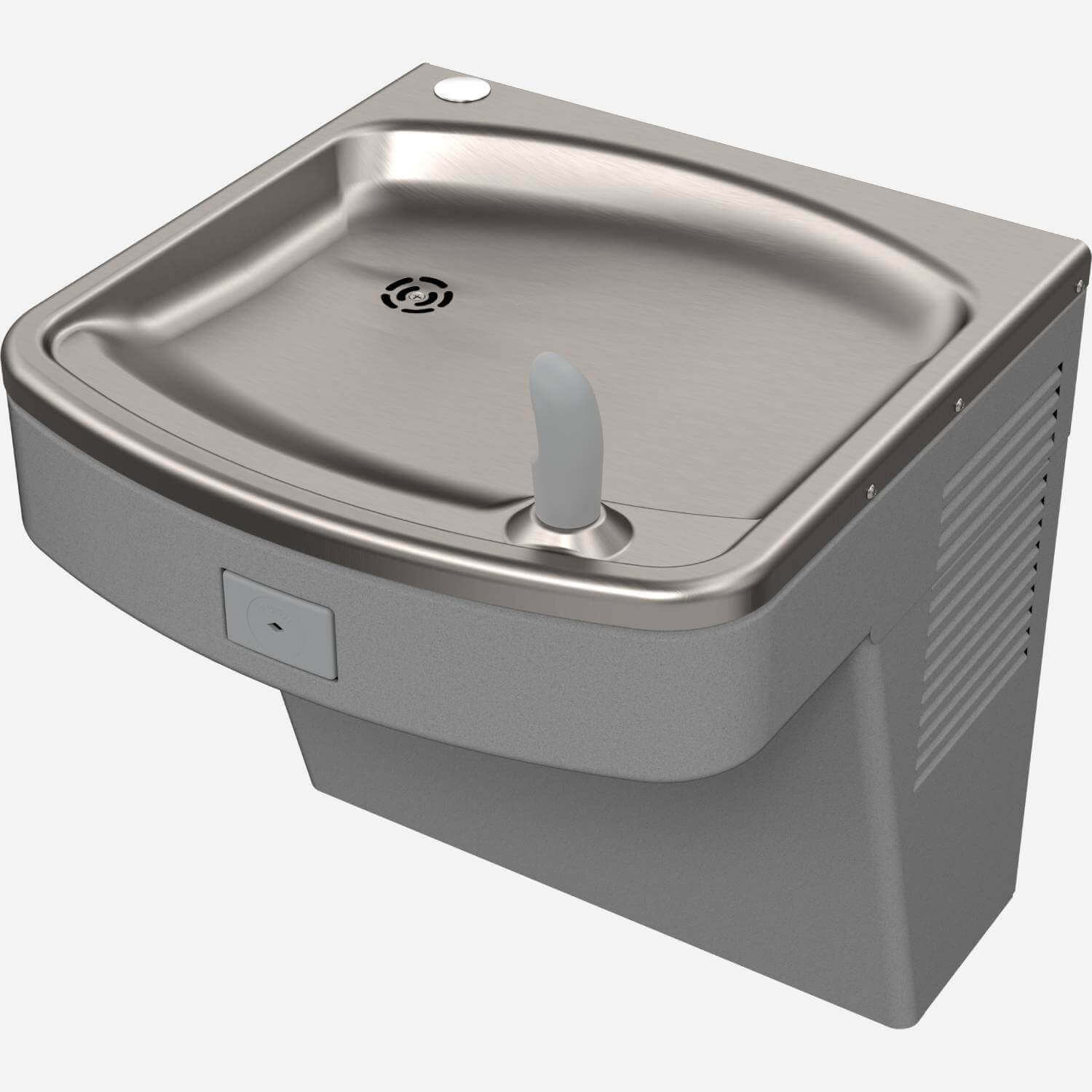 Wall-Mounted Drinking Fountain - In-Unit Refrigeration (8 GPH), ADA, Stainless Steel