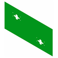 Powder-Coated Back Panel, Outdoor Bi-Level Drinking Fountains