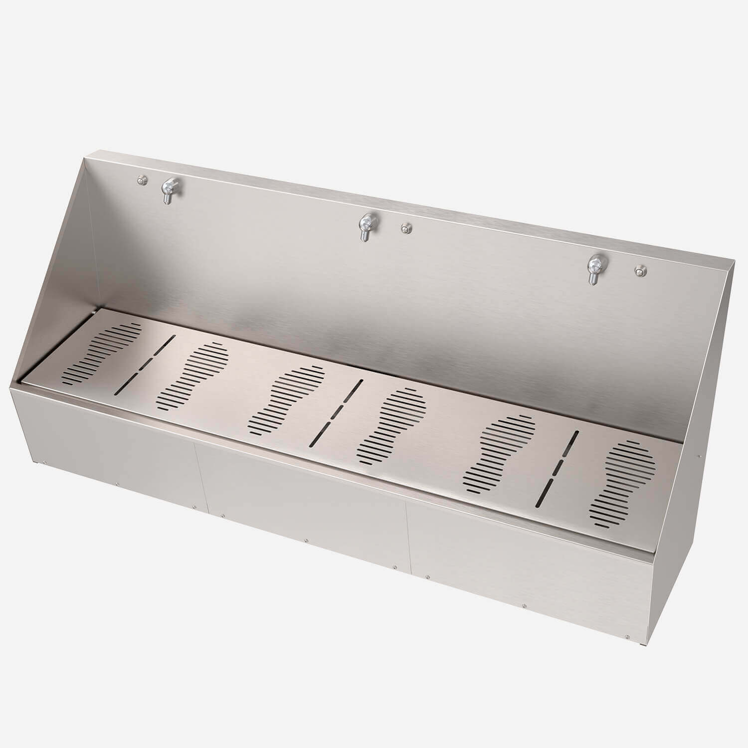 Three User, Stainless Steel Wudu Ablution Sink