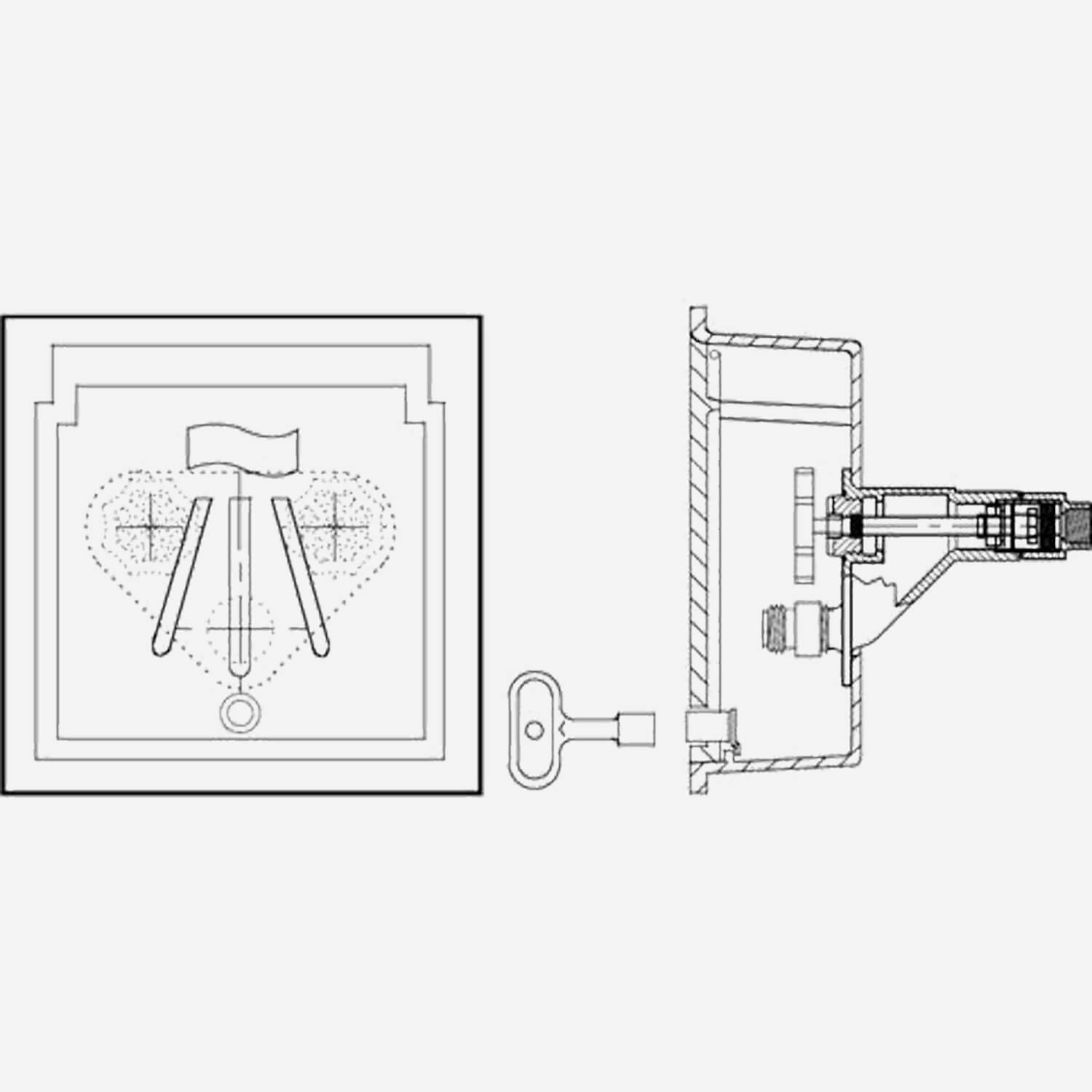 Concealed Hose Connection Twin-Temp Hydrant with Vacuum Breaker and Wheel Handle