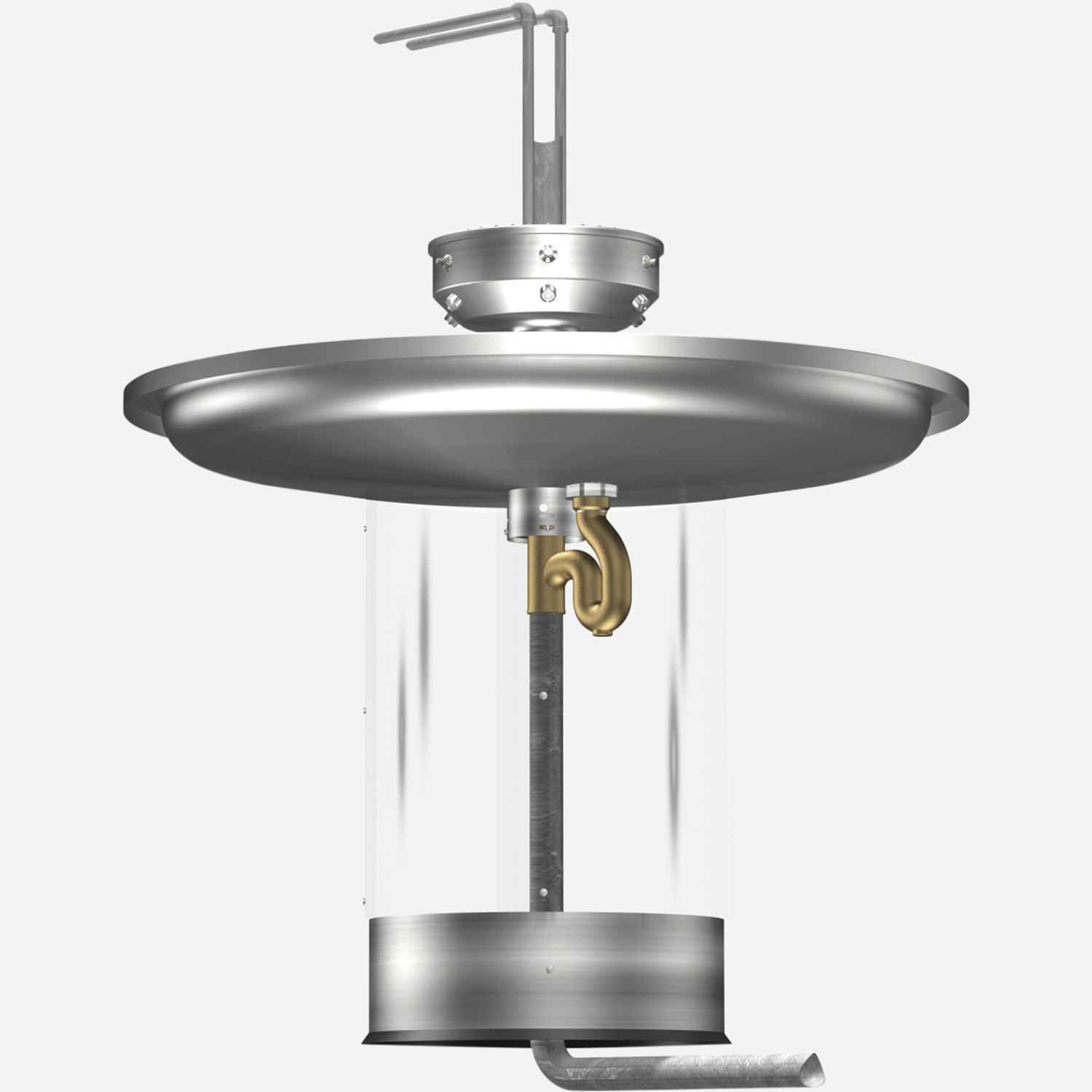 Option: Top Supply, Vent thru Fixture