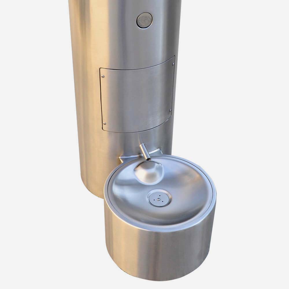 Option: Contemporary Round Pet Fountain