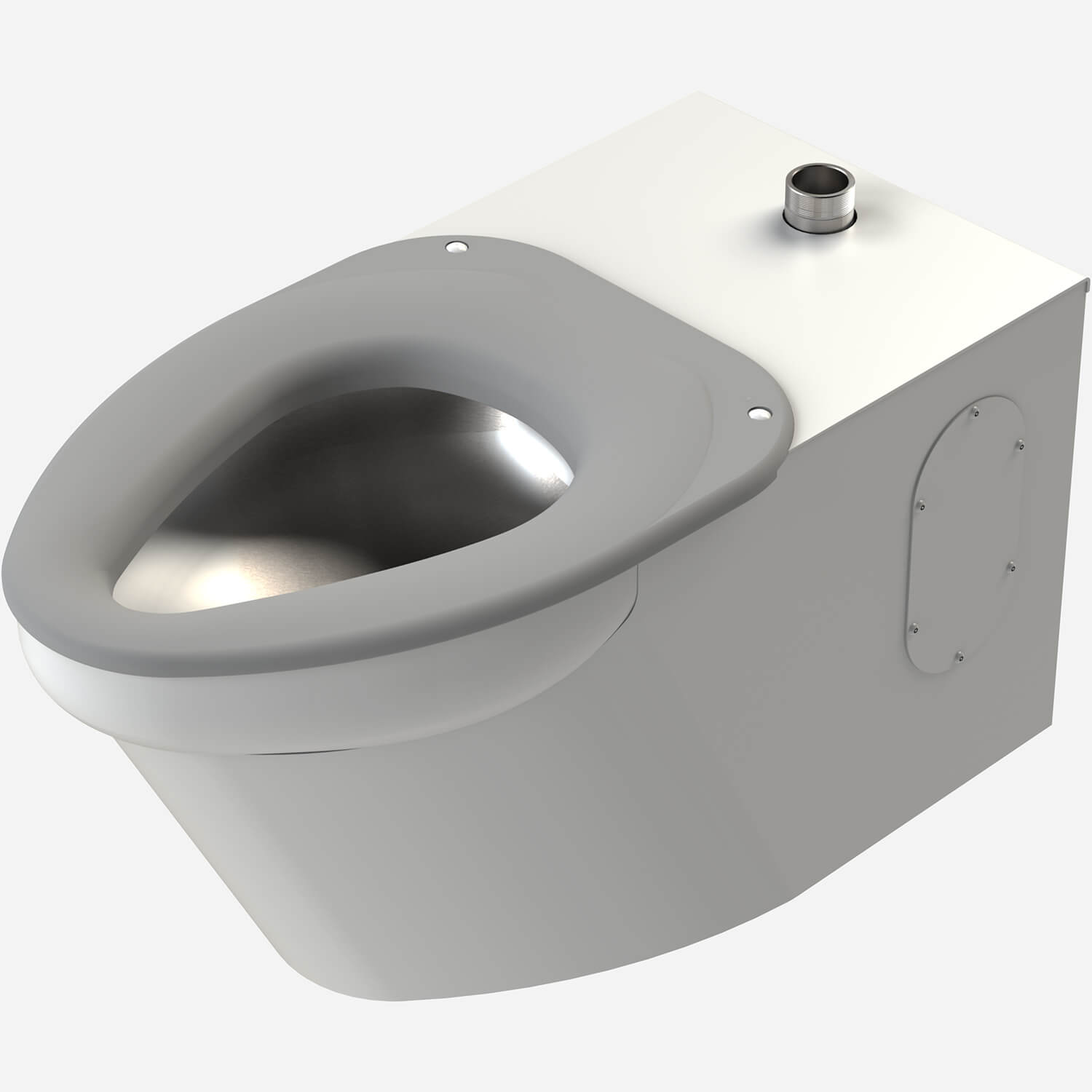 BestCare® Ligature-Resistant Siphon Jet Replacement Toilet for Existing In-Wall Four-Bolt Mounting Carrier