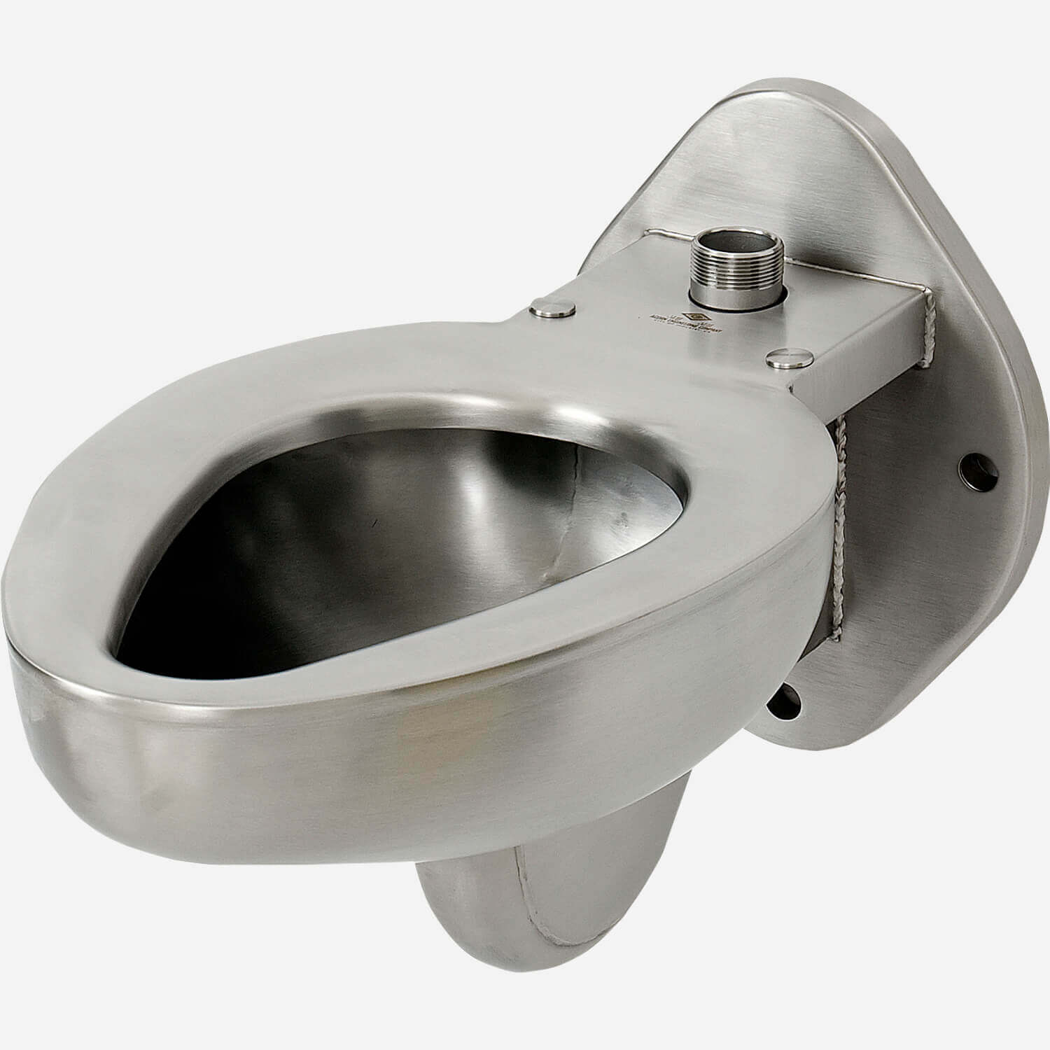 Front Mount, Off-Floor, Blowout Jet, Stainless Steel Toilet