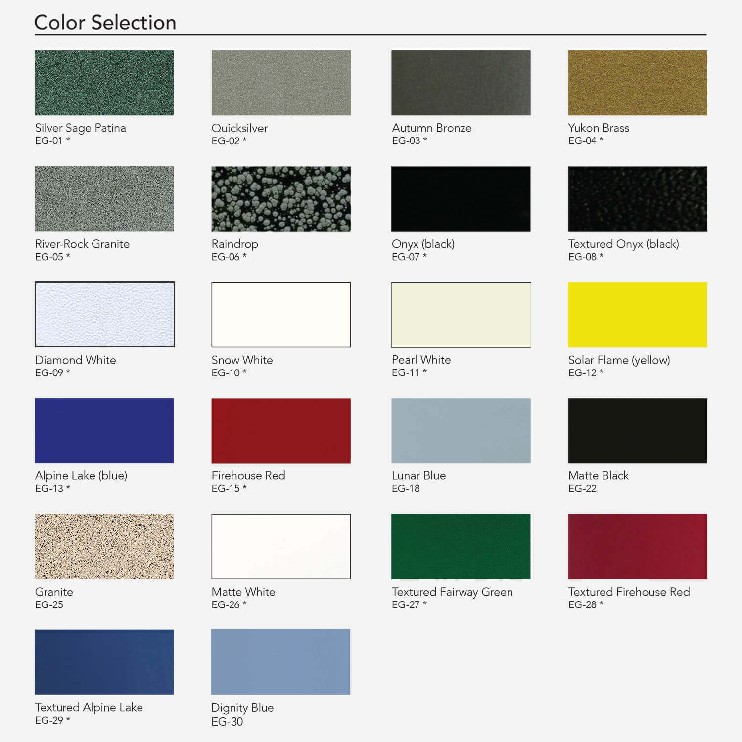 Option: Enviro-Glaze® Powder Coating