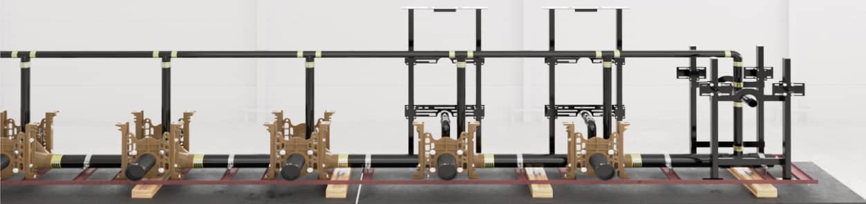 Jay R. Smith Mfg. Co. Fixture Support Battery construction option: Angle Iron / Channel Foot Mount