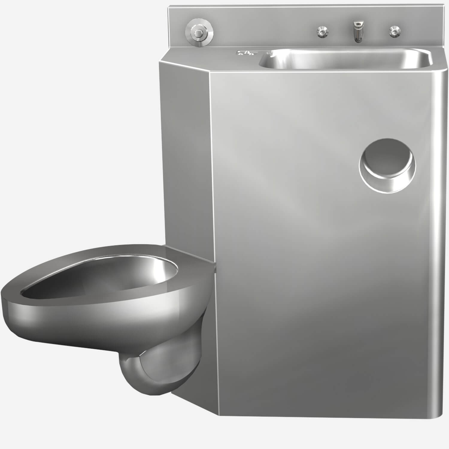 Rear Mount, 26 Inch Comby with Toilet and Rectangular Lavatory Bowl