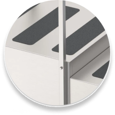 hygienic stainless steel physical therapy stairs for training, occupational therapy