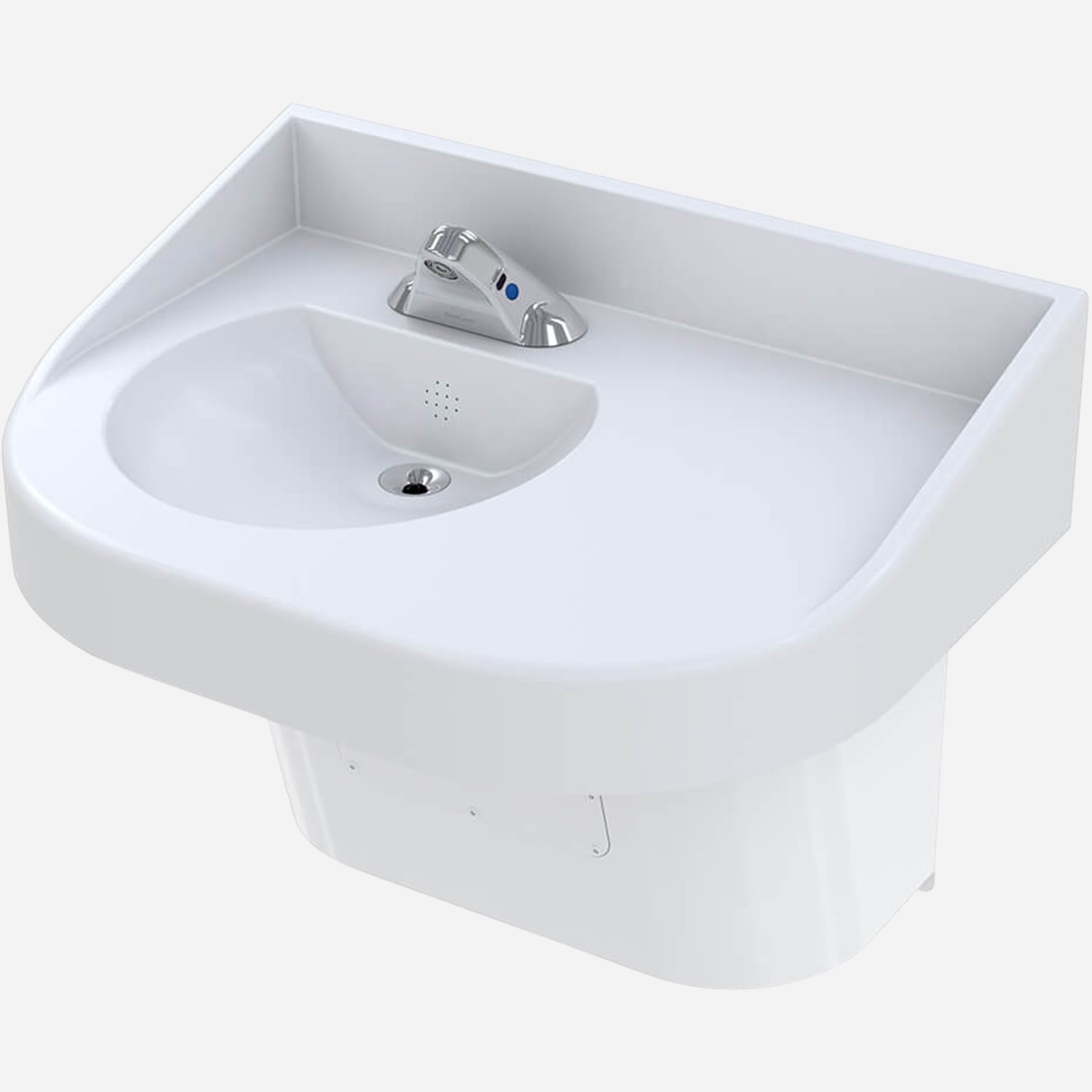 BestCare® Ligature-Resistant, ADA Compliant Solid Surface Offset Vanity
