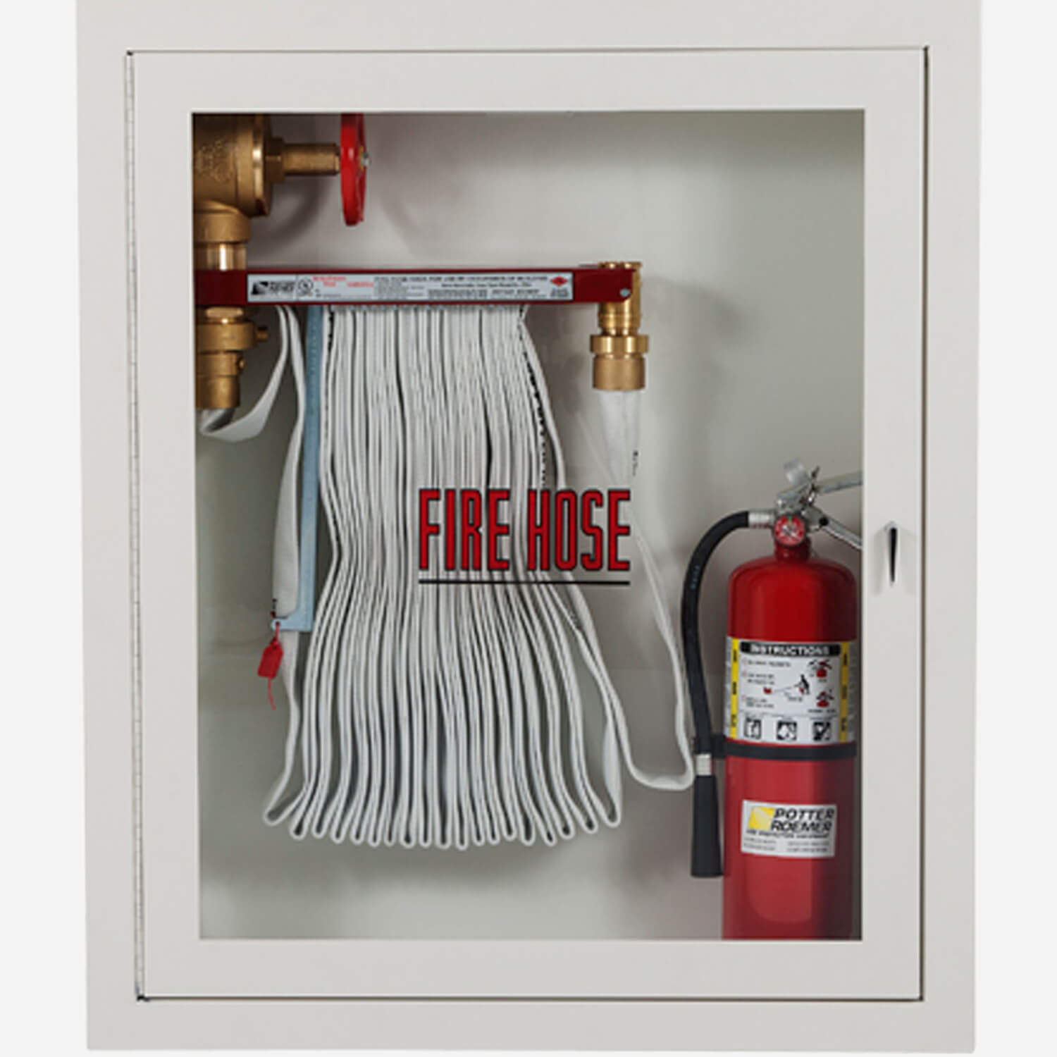 2.5 x 1.5" Fire Hose Rack and Extinguisher Cabinet