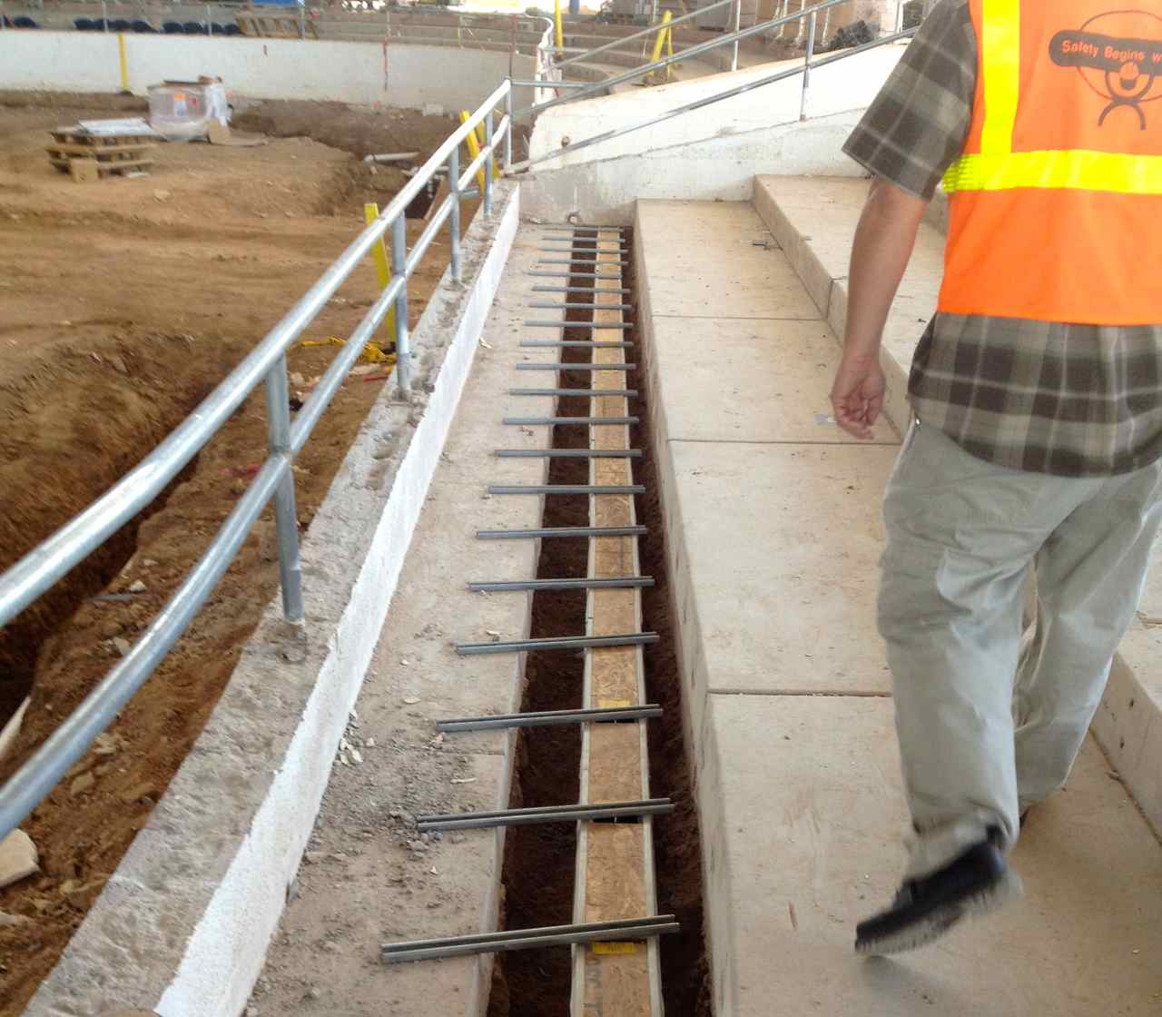 Installing Enviro-Flo II Trench Drain at WestWorld Equidome