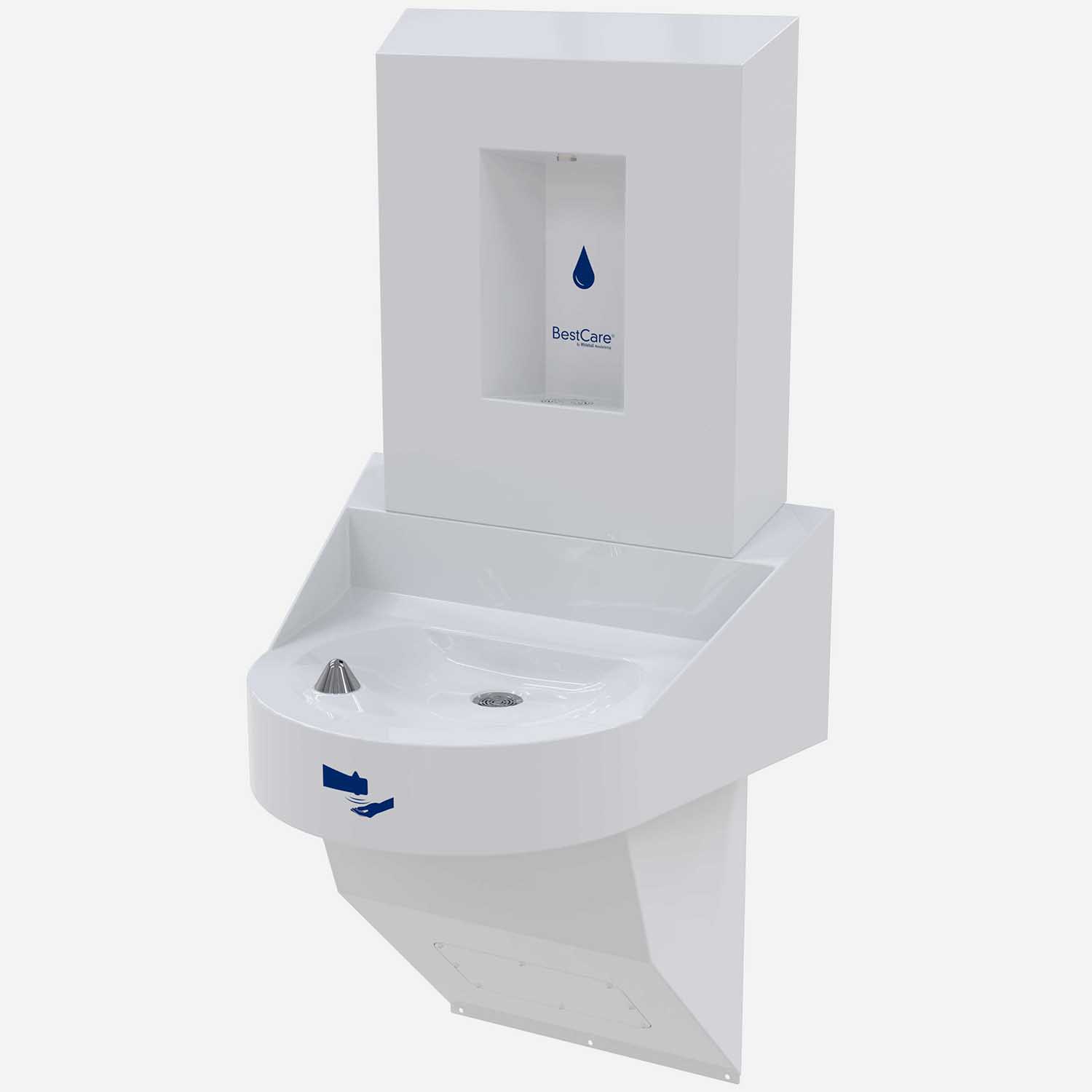 BestCare® Ligature-Resistant Drinking Fountain with Bottle Filler - ADA Compliant