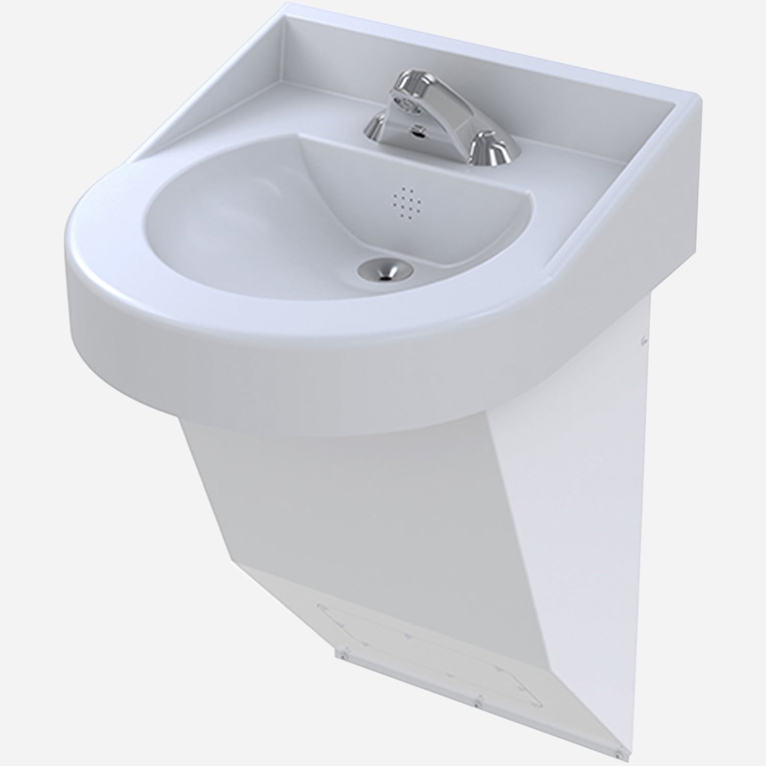 BestCare®Ligature-Resistant, ADA Compliant Corterra® Cast Solid Surface Basin