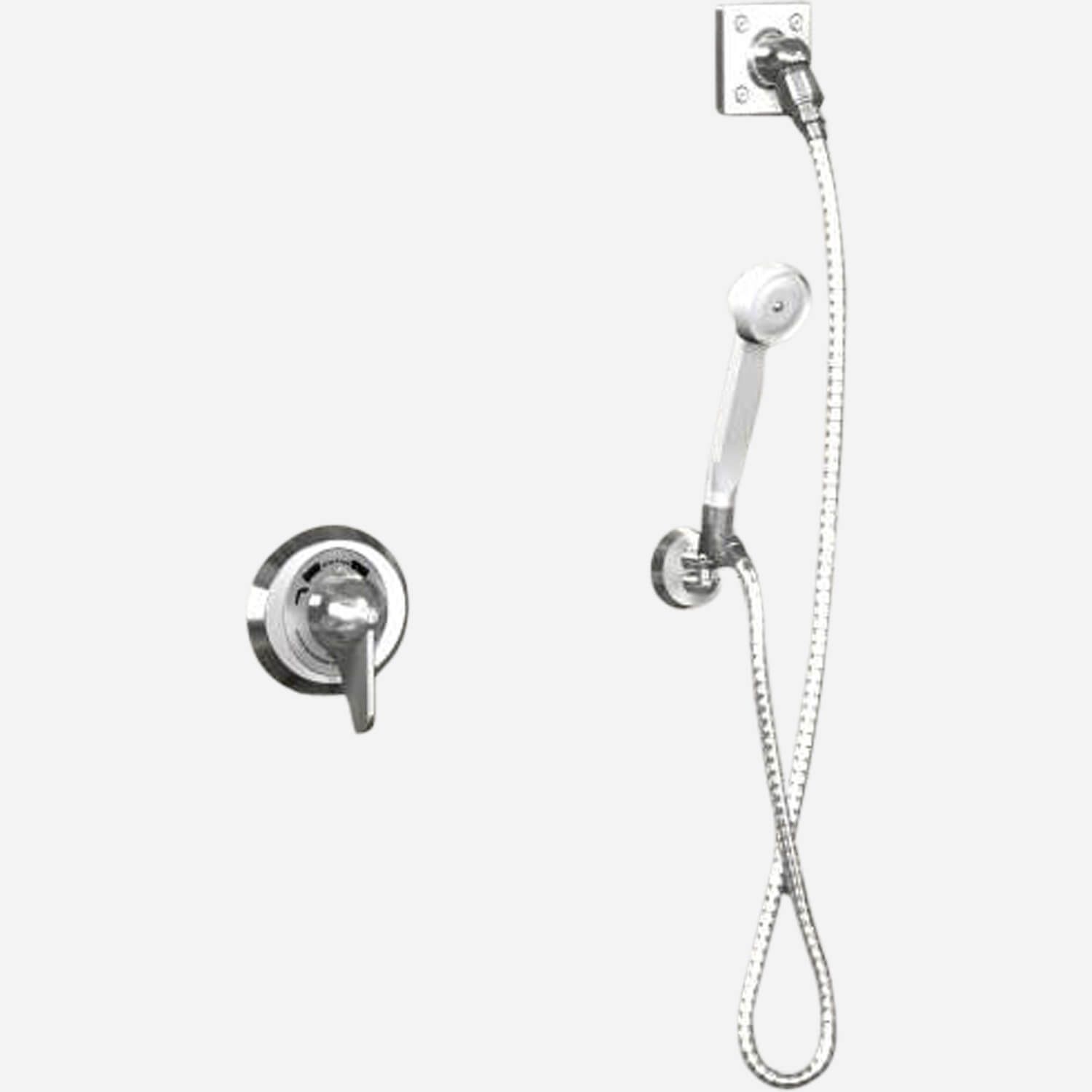 Option: Diverter Valve with Hand Shower and 60" Stainless Steel Hose
