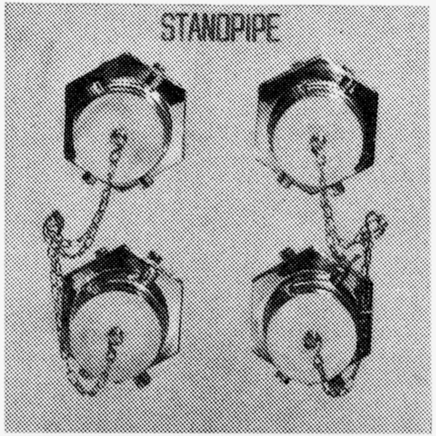 Four-Way Square Flush Clapper Inlet Type Fire Dept. Connection