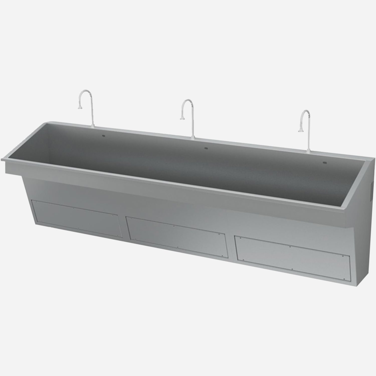 Three-Station, ADA-Compliant Compact Scrub Sink