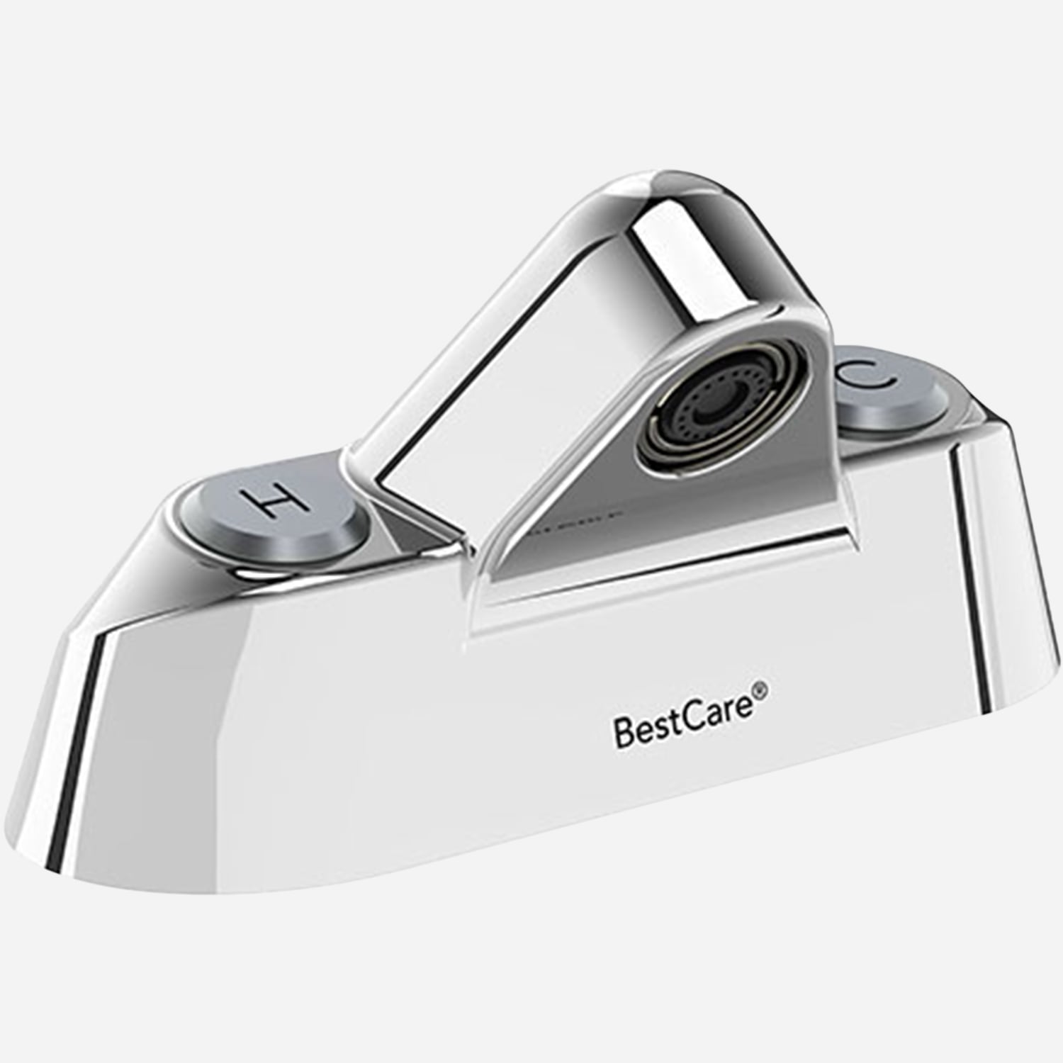 BestCare® Ligature-Resistant Hot and Cold Piezo Button Faucet - 4 inch Centerset