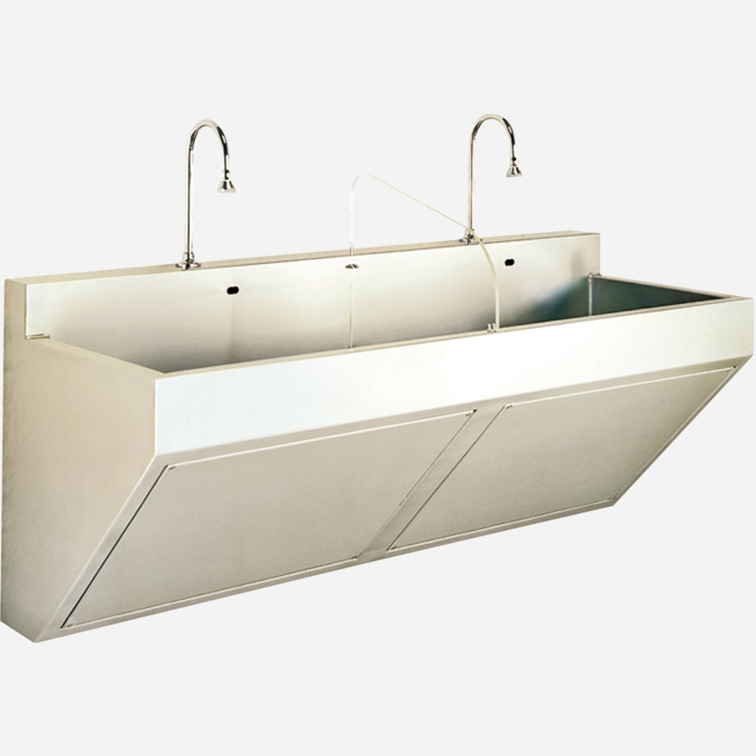 Two-Station Compact Scrub Sink