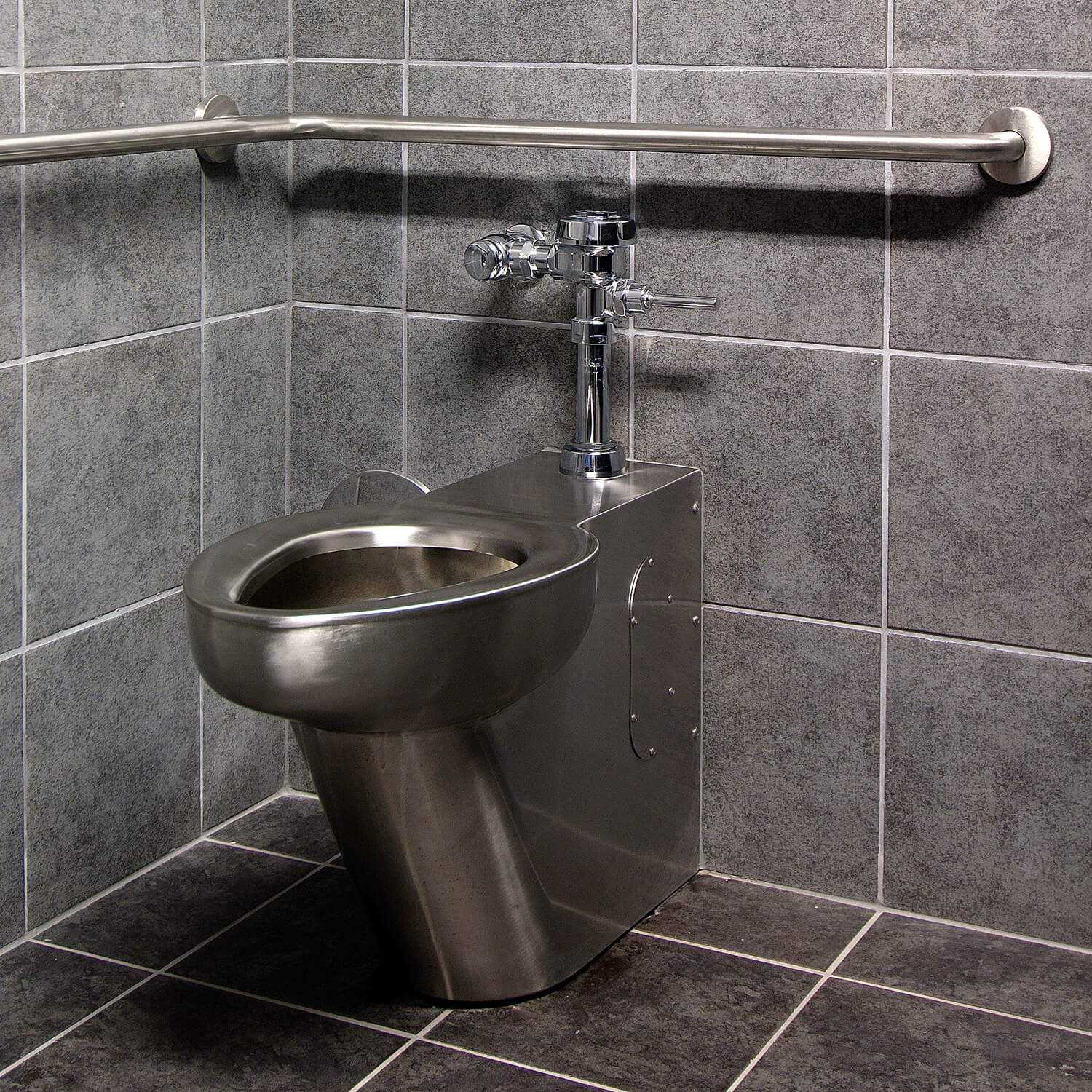 Contour Stainless Steel Toilet, Top Supply