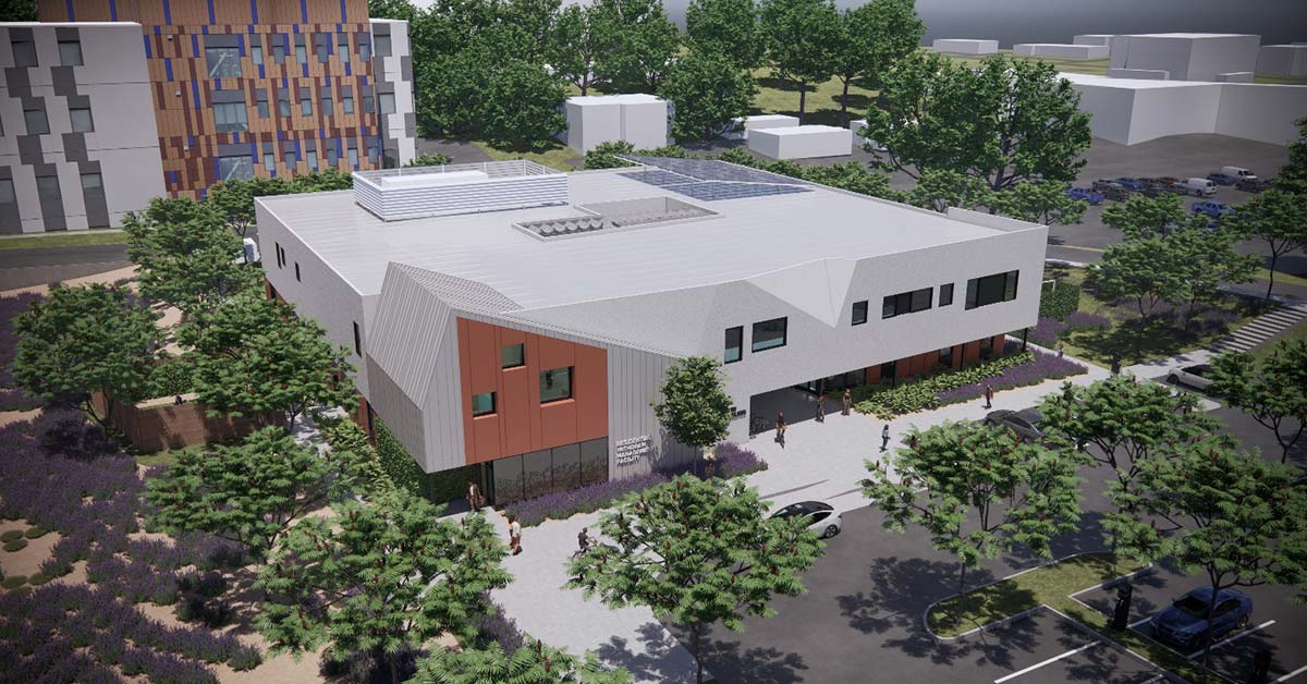 Digital mockup of LA County's new Restorative Care Village