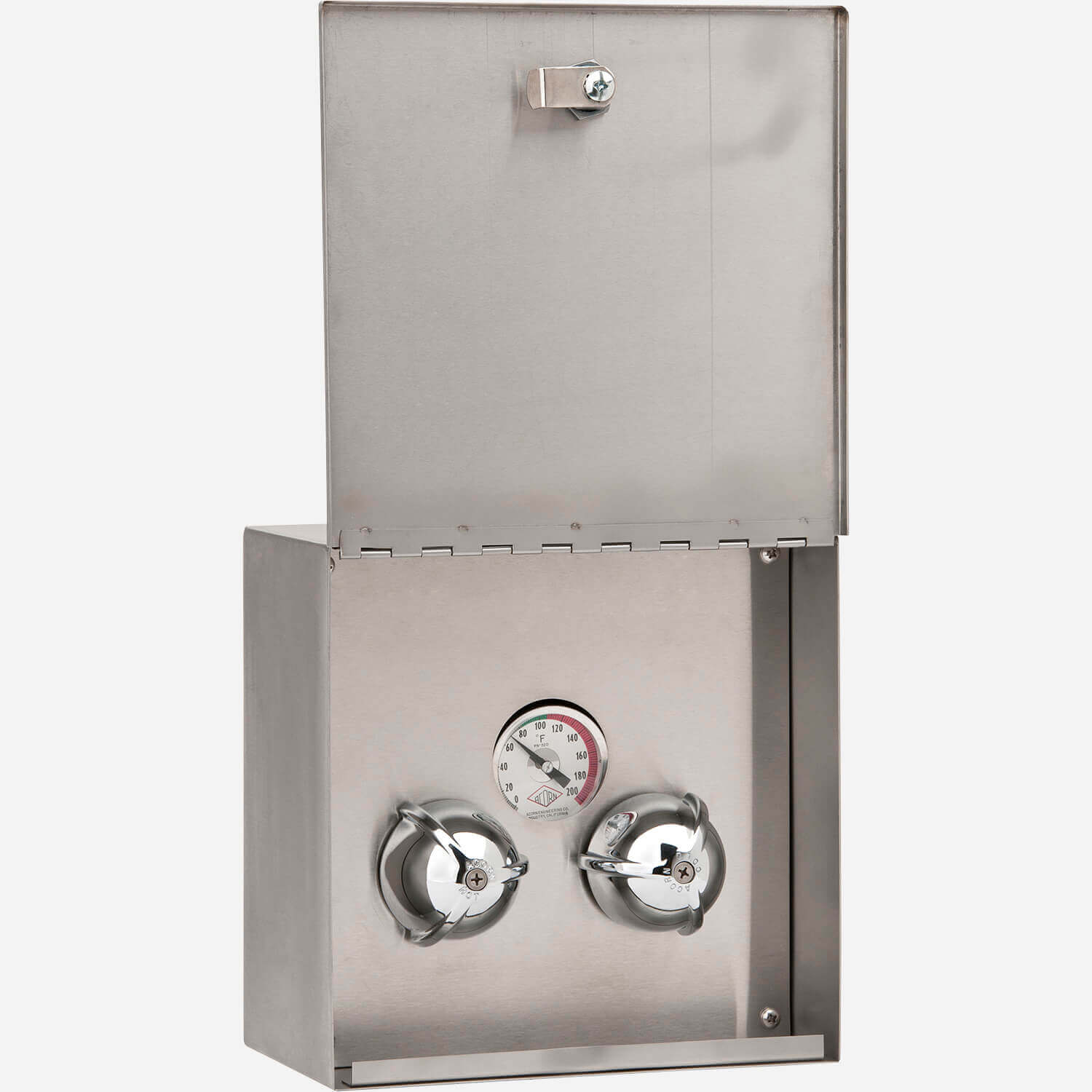 Surface-Mount Remote Supply Box with Temperature Gauge