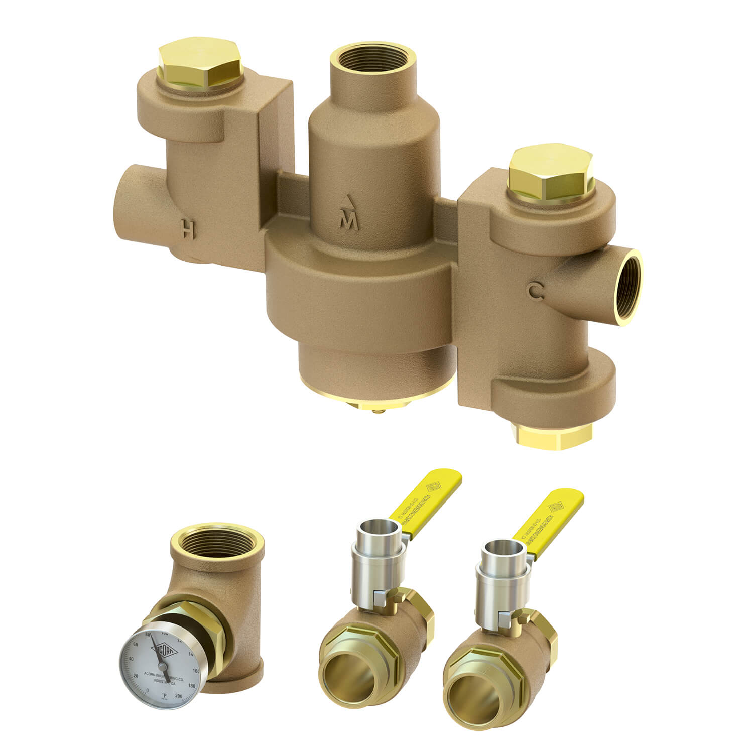 1-1/4" x 1-1/2" Emergency Thermostatic Mixing Valve