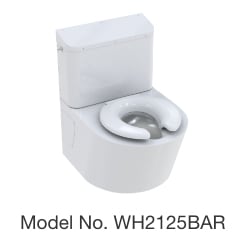 WH2125BAR Bariatric Tank Style ADA On-Floor Stainless Steel Toilet