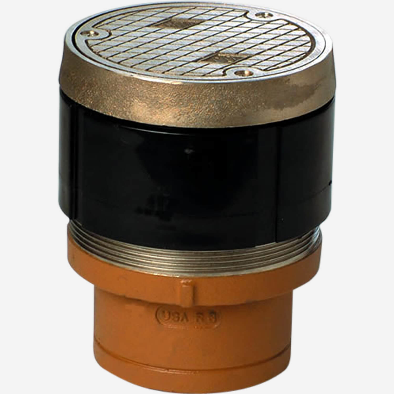 Finished Floor Cleanouts with Round Nickel Bronze Tops