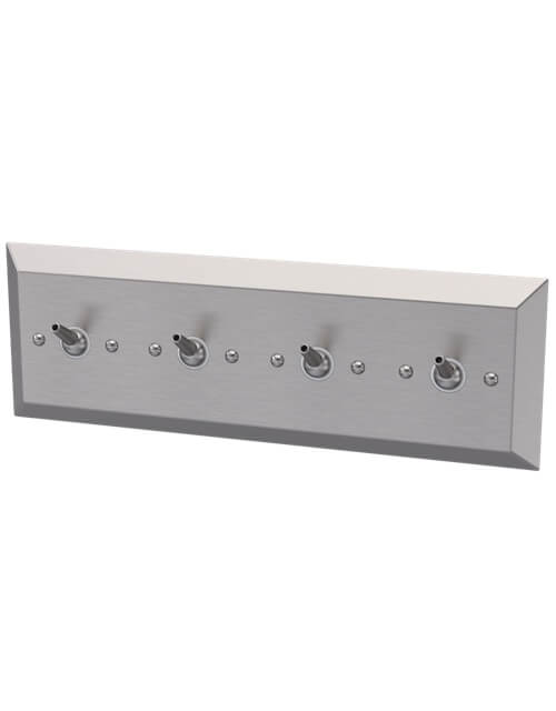 Front-Mounted Wall Panel with Four Hooks